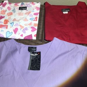 3 Medical scrub tops